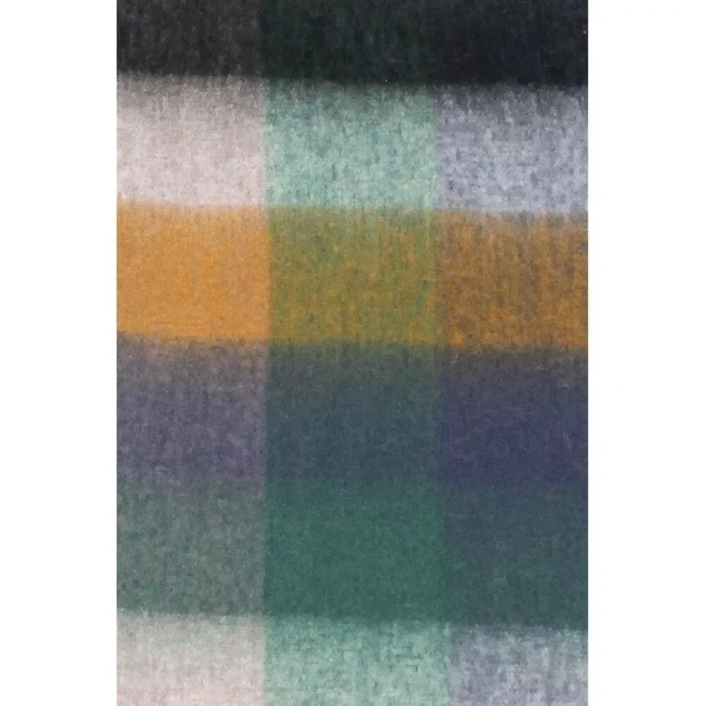 Mint green multi oversized scarf